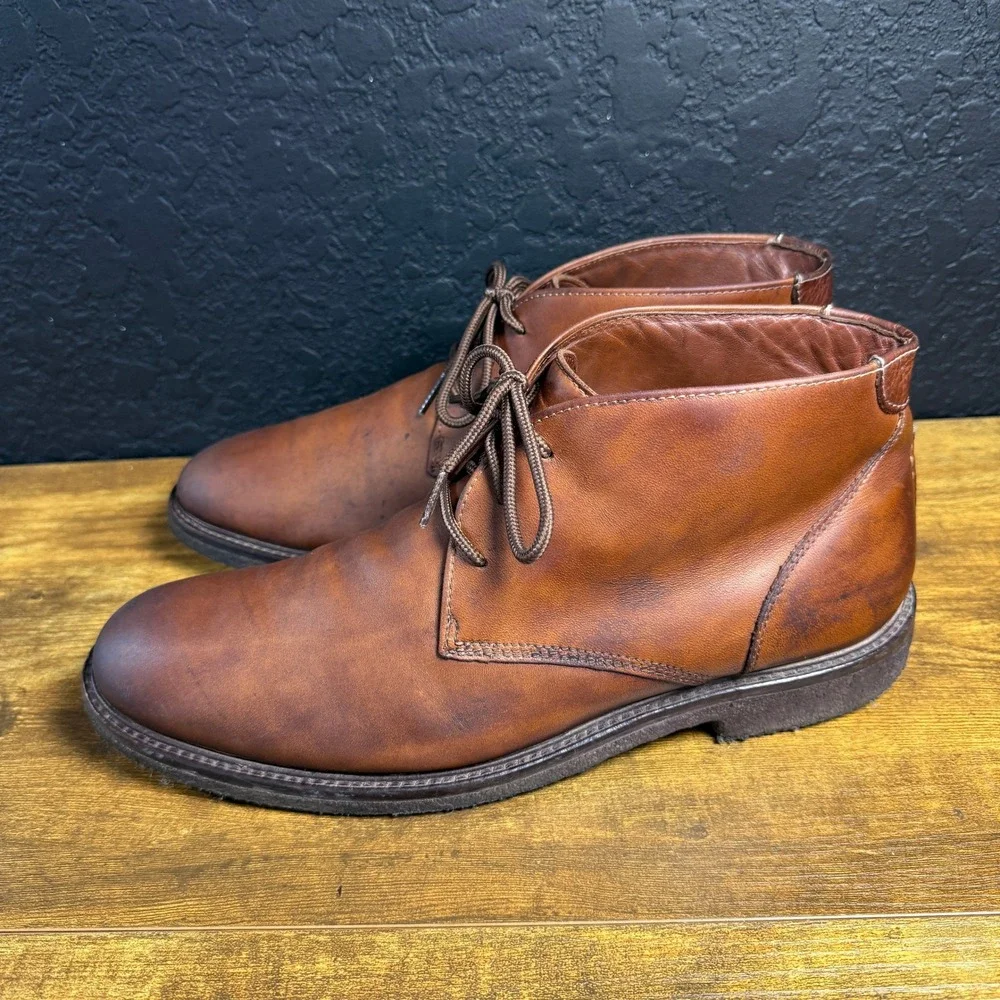 Johnston‎ & Murphy 25-2022 Brown Leather Chukka Boot Mens 11M